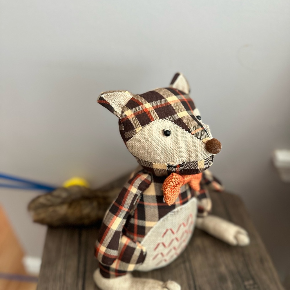 Cute fall fox/squirrel decor
